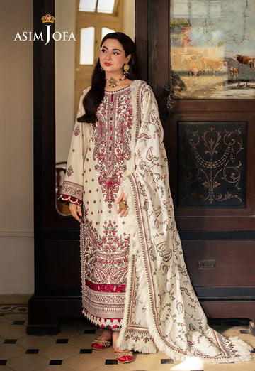 Lawn-3PC Embroidered Shirt With Digital Printed Jauqard Dupatta-5051