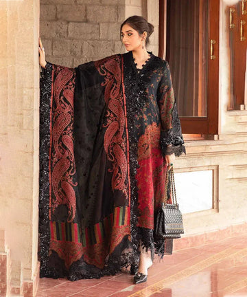 3PC LAWN PRINTED SHIRT WITH VOILE PRINTED DUAPTTA - 4017