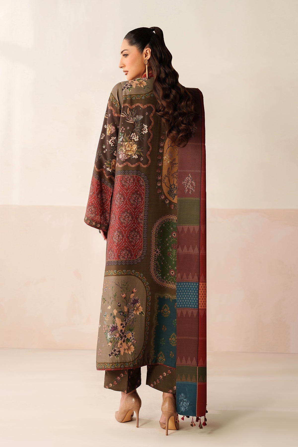3PC LAWN PRINTED SHIRT WITH VOILE PRINTED DUAPTTA - 4016