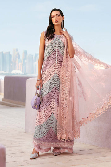 Lawn-3PC Chikankari Embroidered With Silk Embroidered Dupatta-5296