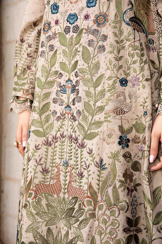 Lawn -3PC Embroidered Shirt with Digital Printed Jacquard Dupatta- 5160
