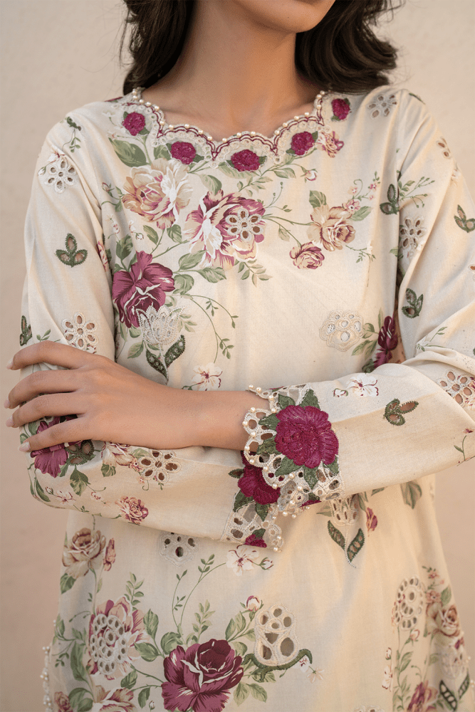 KHADDAR-3PC WITH KHADDAR PRINTED SHIRT & TROUSER-927