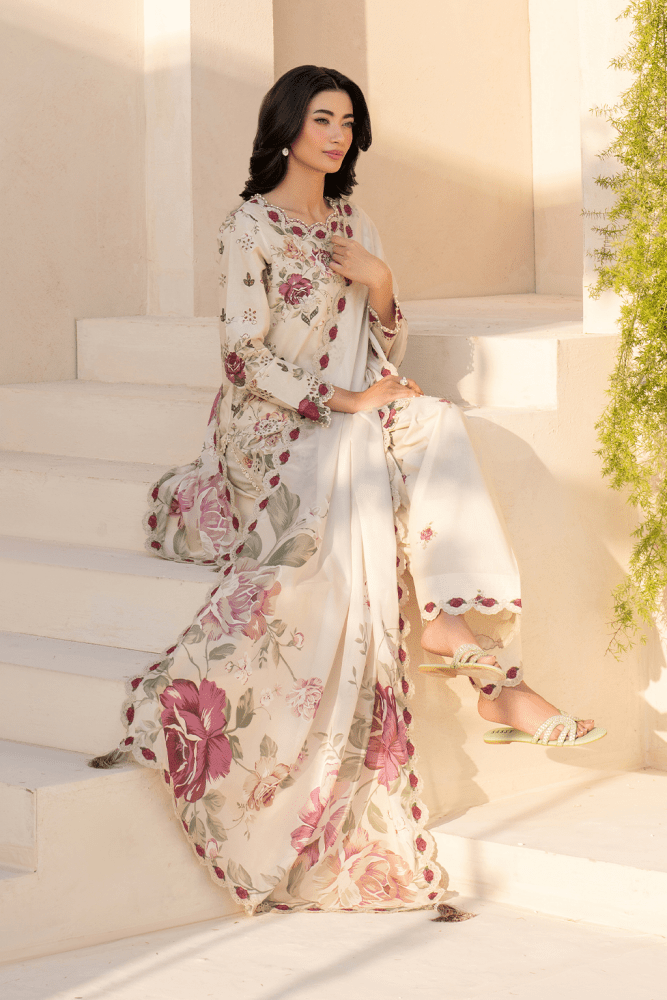 KHADDAR-3PC WITH KHADDAR PRINTED SHIRT & TROUSER-927