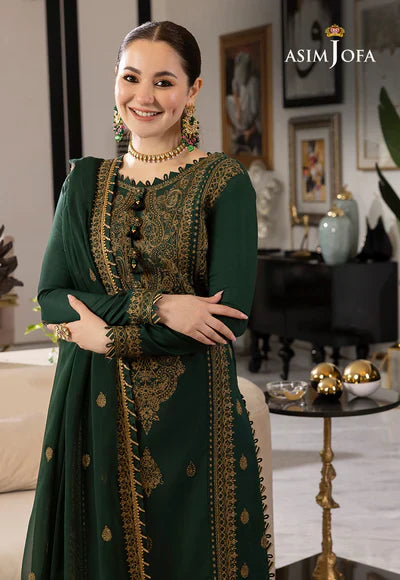 Lawn 3PC Embroidered With Chiffon Embroidered Dupatta-5022